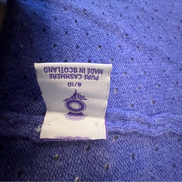 Brora Scottish 100% Cashmere Cardigan – Luxuriously Soft in Rich Blue - Picture 5 of 6